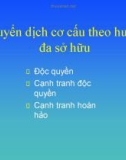 Bài giảng Thị trường điện: Chuyển dịch cơ cấu theo hướng đa sở hữu