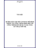 Tài liệu hướng dẫn chi tiết áp dụng mô hình thông tin công trình (BIM) đối với công trình dân dụng và hạ tầng kỹ thuật đô thị