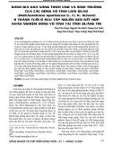 Đánh giá khả năng thích ứng và sinh trưởng của các dòng vô tính loài Quao (Dolichandrone spathacea (L. F.) K. Schum) 9 tháng tuổi ở sưu tập nguồn gen kết hợp khảo nghiệm dòng vô tính tại tỉnh Quảng Trị