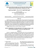 Bước đầu đánh giá hiệu quả sử dụng đất nông nghiệp trên địa bàn huyện Hải Hà tỉnh Quảng Ninh