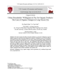 Sự sẵn lòng chi trả của hộ gia đình ở thành thị đối với sản phẩm hữu cơ: Trường hợp cam hữu cơ tại thành phố Long Xuyên