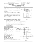 Đề thi kết thúc học phần học kì 2 môn Nguyên lý - Chi tiết máy năm 2021-2022 có đáp án - Trường CĐ Kỹ thuật Cao Thắng (Đề số 2)