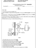 Đề thi kết thúc học phần học kì phụ môn Nguyên lý - Chi tiết máy năm 2020-2021 có đáp án - Trường CĐ Kỹ thuật Cao Thắng