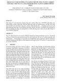 Khảo sát ảnh hưởng của kích thước ống nano carbon lên đặc trưng của transistor ống nano carbon đồng trục