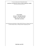 Giáo trình Tiện ren tam giác (Nghề: Cắt gọt kim loại - Trình độ: Cao đẳng) - CĐ Kỹ thuật Công nghệ Quy Nhơn