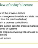 Advanced Operating Systems: Lecture 5 - Mr. Farhan Zaidi