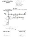 Đề thi kết thúc môn Lắp mạch trang bị điện có đáp án - Trường TCNDTNT Bắc Quang (Đề số 3)