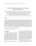 An Experimental Investigation of Part-Of-Speech Taggers for Vietnamese