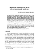 Tác động của các yếu tố biến đổi khí hậu đến giá trị nông nghiệp tại Việt Nam