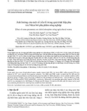Ảnh hưởng của một số yếu tố trong quá trình hấp phụ ion Niken bởi phụ phẩm nông nghiệp
