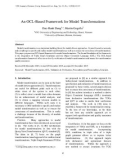 An OCL-Based Framework for Model Transformations