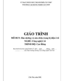 Giáo trình Bảo dưỡng và sửa chữa trang bị điện ô tô (Nghề: Công nghệ ô tô - Trình độ: Cao đẳng) - Trường Cao đẳng nghề Cần Thơ