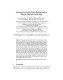 Analysis Urban traffic vehicle routing based on Dijkstra algorithm optimization