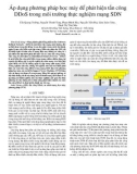 Áp dụng phương pháp học máy để phát hiện tấn công DDoS trong môi trường thực nghiệm mạng SDN