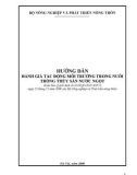 Hướng dẫn đánh giá tác động môi trường trong nuôi trồng thủy sản nước ngọt - Phần 1