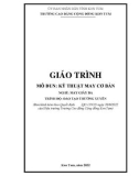 Giáo trình Kỹ thuật may cơ bản (Nghề: May giày da) - Trường Cao đẳng Cộng đồng Kon Tum