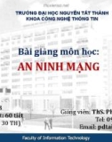 Bài giảng An ninh mạng: Bài 4 - ThS. Phạm Đình Tài