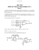 BÀI TẬP MÔN KỸ THUẬT MẠCH ĐIỆN TỬ 2_Nhóm 1