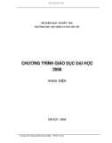 Chương trình giáo dục đại học năm 2008 khoa điện