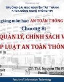 Bài giảng An toàn thông tin: Chương 8 - ThS. Nguyễn Thị Phong Dung