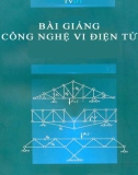 Bài giảng công nghệ vi điện tử