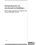 Part 5. Code of practice for design of cold formed thin gauge sections