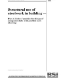 Part 4: Code of practice for design of composite slabs with profiled steel sheeting