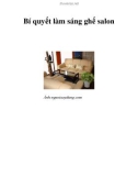 Bí quyết làm sáng ghế salon