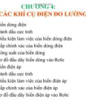 BẢO VỆ RELAY VÀ TỰ ĐỘNG HÓA TRONG HỆ THỐNG ĐIỆN - CÁC KHÍ CỤ ĐIỆN ĐO LƯỜNG