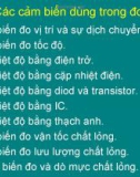 ĐO ĐIỆN - Các cảm biến dùng trong đo lường