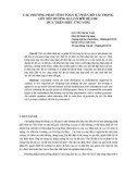 CÁC PHƯƠNG PHÁP TÍNH TOÁN SỰ PHÂN BỐ TẢI TRỌNG LÊN NỀN ĐƯỜNG GIA CỐ BỞI HỆ CỌC DỰA TRÊN HIỆU ỨNG VÒM