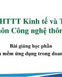 Bài giảng Các phần mềm ứng dụng trong doanh nghiệp - Chương 1: Tổng quan