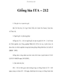 Giống lúa ITA – 212