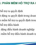 Bài giảng Các phần mềm ứng dụng trong doanh nghiệp - Chương 4: Phần mềm hỗ trợ ra quyết định