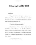 Giống ngô lai HQ 2000