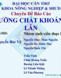 Chuyên đề báo cáo Dưỡng chất khoáng lân 