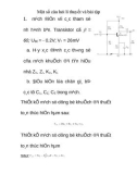 Một số câu hỏi lý thuyết và bài tập điện tử
