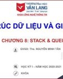 Bài giảng Cấu trúc dữ liệu và giải thuật: Chương 8 - Trường ĐH Văn Lang