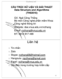 Bài giảng Cấu trúc dữ liệu và giải thuật (Data Structures and Algorithms): Chương 0 - GV. Ngô Công Thắng