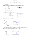 Các bài tập môn Kỹ thuật điện tử