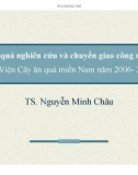 Kết quả nghiên cứu và chuyển giao công nghệ của Viện Cây ăn quả miền Nam năm