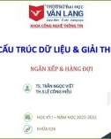 Bài giảng Cấu trúc dữ liệu và giải thuật: Ngăn xếp và hàng đợi - TS. Trần Ngọc Việt