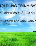 BÁO CÁO: CÔNG NGHỆ SẢN XUẤT XÚC XÍCH TIỆT TRÙNG