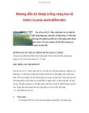 Hướng dẫn kỹ thuật trồng rừng keo lá tràm (Acacia auriculiformis)