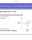 Bài giảng giống cây rừng : Chọn lọc cây trội và khảo nghiệm hậu thế part 2