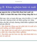 Bài giảng giống cây rừng : Khảo nghiệm loài và xuất xứ part 2