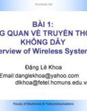 Bài giảng: Tổng quan về truyền thông không dây