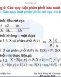 Bài giảng Chương 4: Các quy luật phân phối xác suất cơ bản