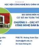 Bài giảng Cơ sở an toàn thông tin: Chương 5 - PGS.TS. Hoàng Xuân Dậu