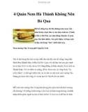 4 Quán Nem Hà Thành Không Nên Bỏ Qua